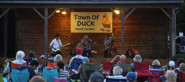Duck NC music concert on the Town Green