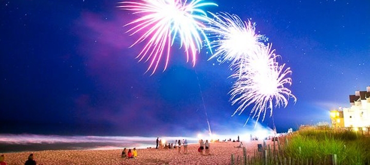 Outer Banks 4th of July fireworks Nags Head Fishing Pier