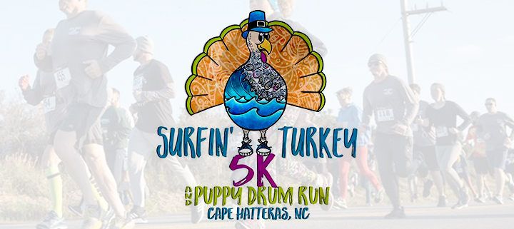 Outer Banks events - Thanksgiving - Surfin Turkey 5k race - Hatteras