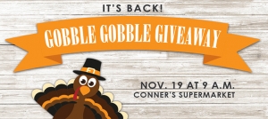 Outer Banks events - Thanksgiving shopping spree - Conner's Supermarket