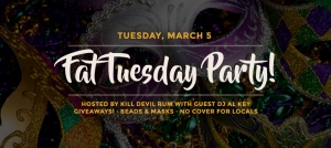 Outer Banks events - Fat Tuesday - OB Brewing Station - Kill Devil Rum