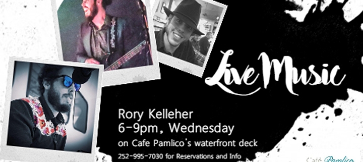 Outer Banks Events - live music - Rory Kelleher - Cafe Pamlico