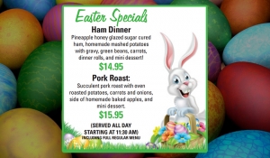 Outer Banks Easter dinner specials - Jolly Roger restaurant
