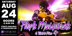 Outer Banks rock concerts - Prince tribute band - Purple Masquerade - Paparazzi OBX