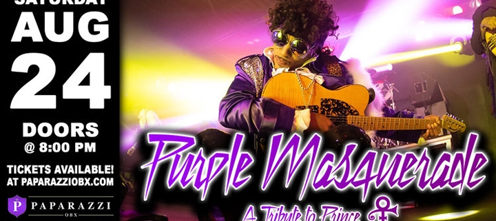 Outer Banks rock concerts - Prince tribute band - Purple Masquerade - Paparazzi OBX