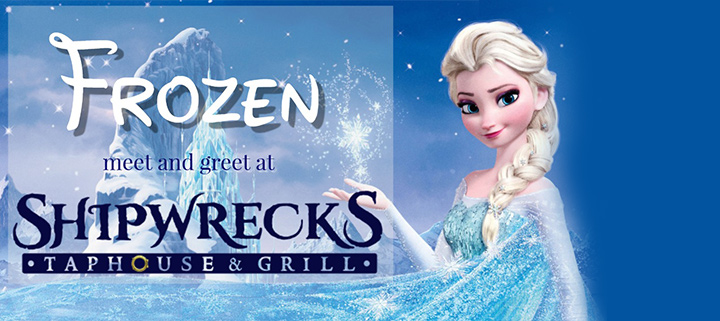 Frozen Elsa and Anna Meet and Greet at Shipwrecks