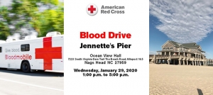American Red Cross Blood Drive at Jennettes Pier